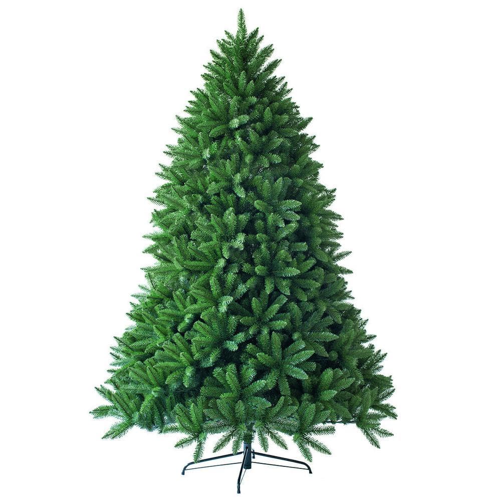 Costway 7.5 ft. Premium Hinged Unlit Artificial Christmas Fir Tree