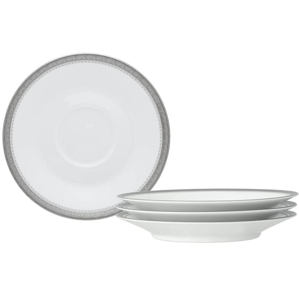 Charlotta Platinum 6 in. (Platinum) Porcelain Saucers, (Set of 4) price history on PriceWatchPro
