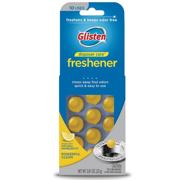 SUMMIT BRANDS Glisten 10-Count Lemon Scent Disposer Care Freshener and Cleaner