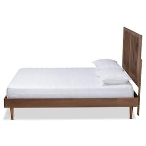 Kioshi Ash Walnut Queen Platform Bed