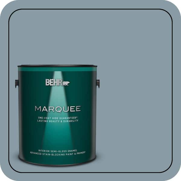 BEHR MARQUEE 1 gal. #MQ5-27 Rainy Season One-Coat Hide Semi-Gloss Enamel Interior Paint & Primer