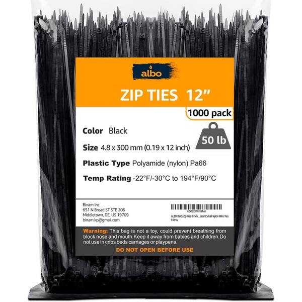 Releasable Reusable Zip Ties 12 Inch Heavy Duty Zip Tie Thick Black Cable Ties Reusable 100 Pack 50lb Tensile Strength 1998685945