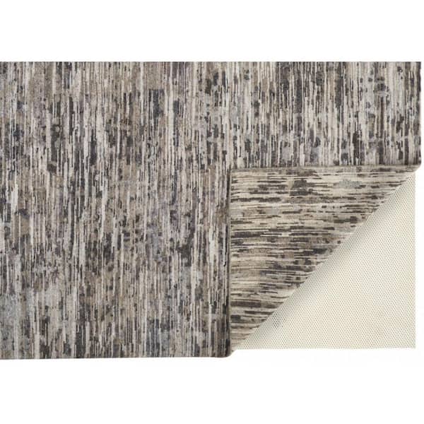 4 ft. x 6 ft. Gray Abstract Area Rug