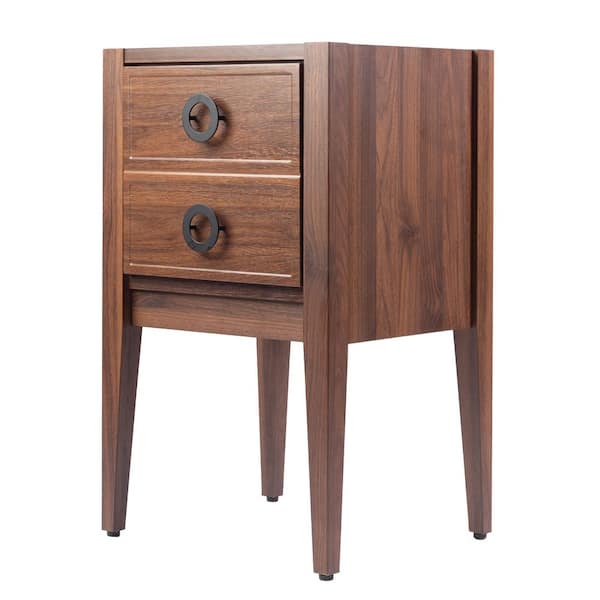 Corbin 19.88 in. Modern Classic 1-Drawer Bath Vanity Cabinet without Top in Walnut