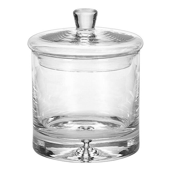 Badash Crystal Galaxy European 8 in. H Mouth Blown Lead Free Crystal Biscuit Jar