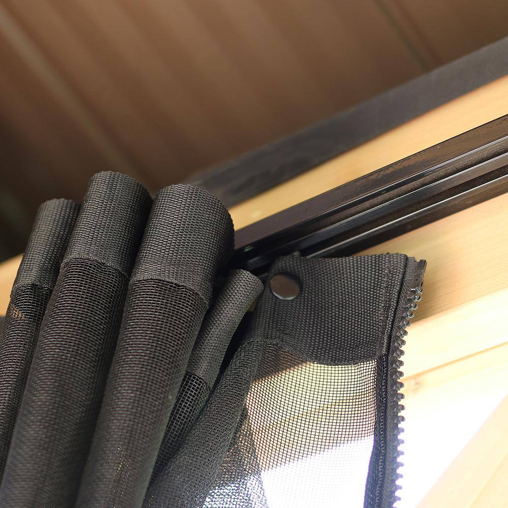 10' x 10' Black Mosquito Mesh Kit for Gazebo