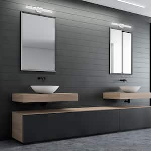 Palmital 1 23.46 in. W x 3.15 in. H Chrome Integrated LED Bathroom Vanity Light with Frosted Acrylic Shade