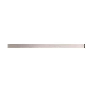 Cosmos Pearl 0.6 in. x 12 in. White Glass Glossy Pencil Liner Tile Trim (0.5 sq. ft./case) (10-pack)