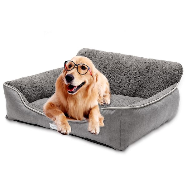 Large grey dog bed hotsell