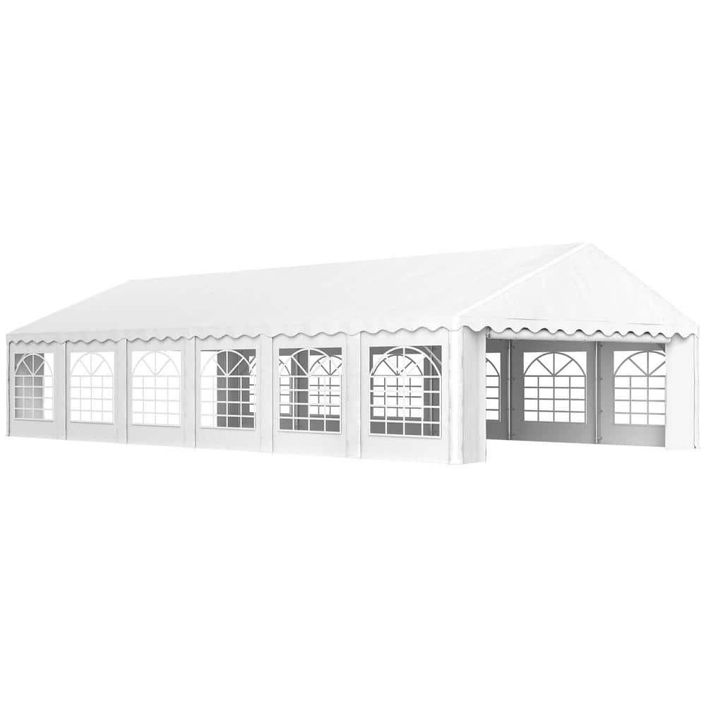20 ft. x 40 ft. Heavy Duty Party Tent, Galvanized Outdoor Canopy Tent Large
