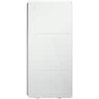 Accord 36 in. x 36 in. x 77 in. 2-Piece Direct-to-Stud Shower End Wall Set in White