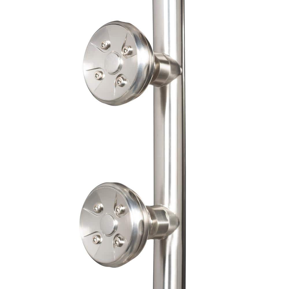 Brushed Nickel Multi-Function Shower System with Rain Showerhead
