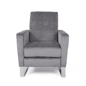 Brightwood Grey Push-Back Recline Upholstered Recliner