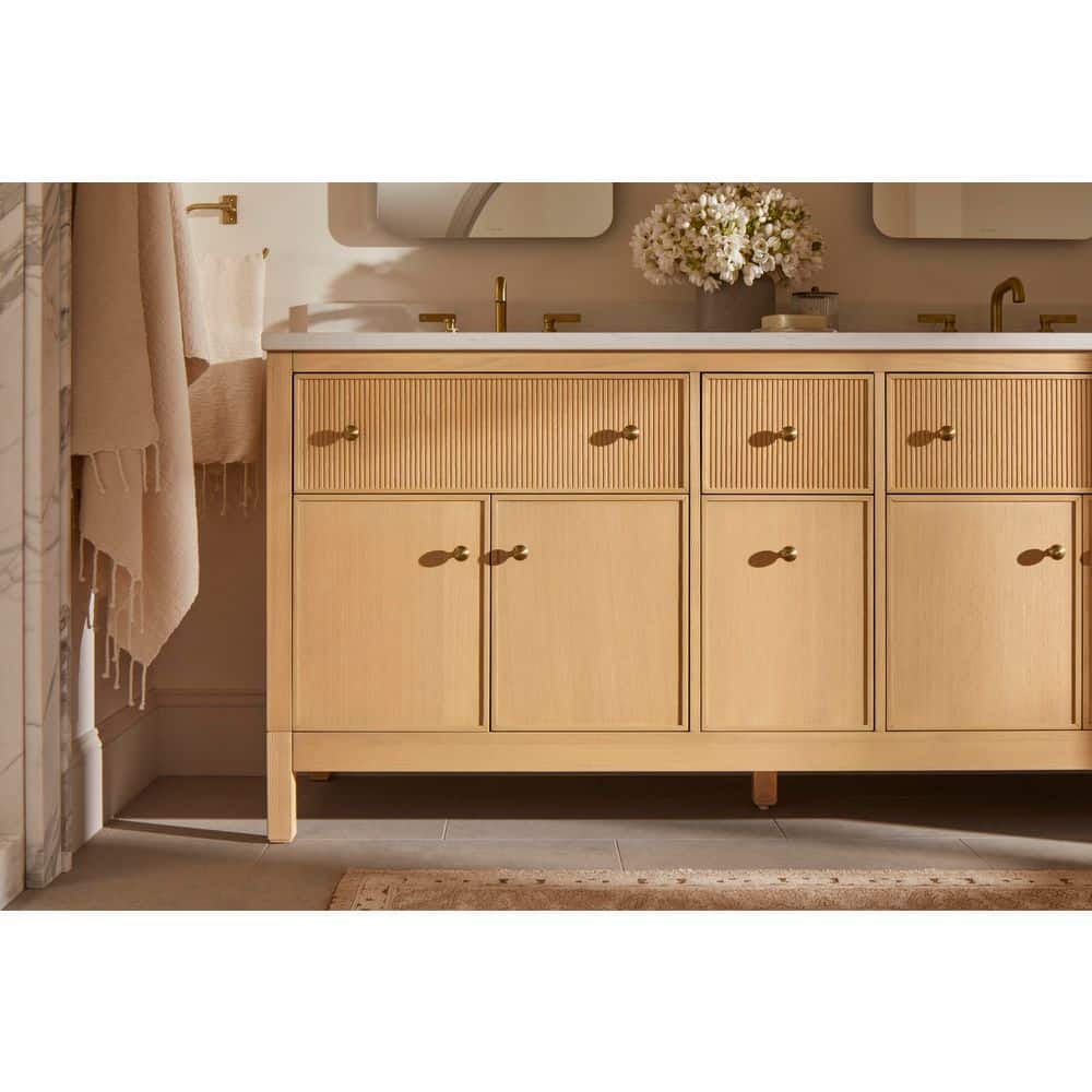 White Shaker Style 24" Bathroom Vanity with Quartz Top