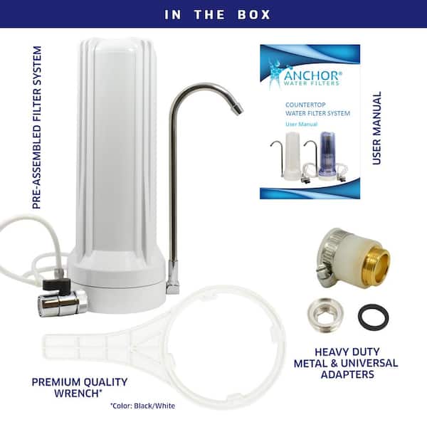Premium Counter Top Water Filter System in White