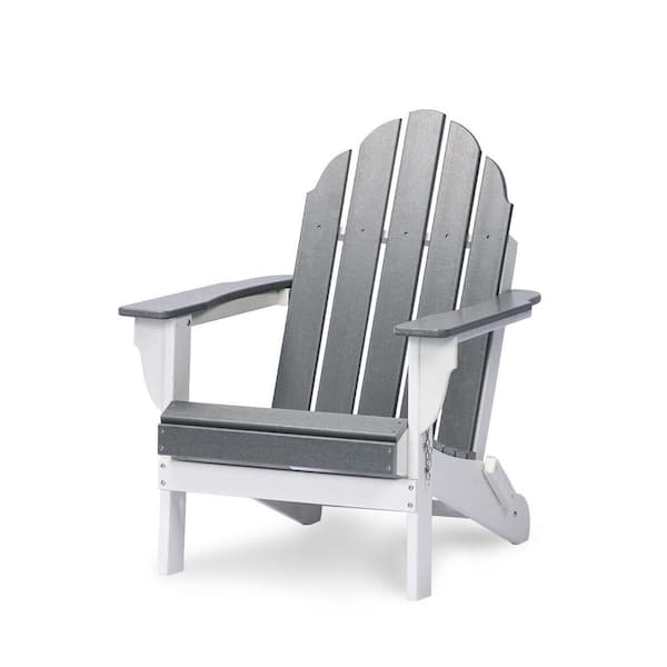 Aoodor Gray Rakesh Plastic Folding Adirondack Chair