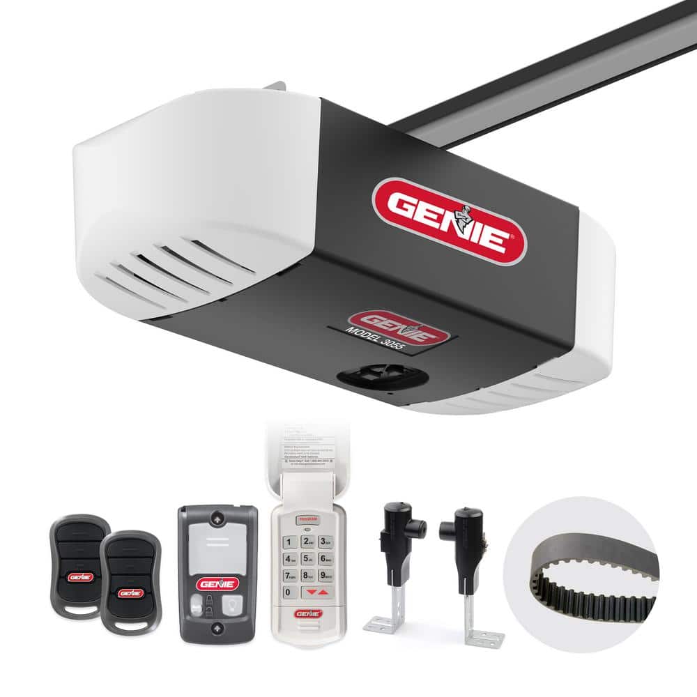 SilentMax 750 3/4 HPc Ultra-Quiet Belt Drive Garage Door Opener with Wireless Keypad -  Genie, 38958U