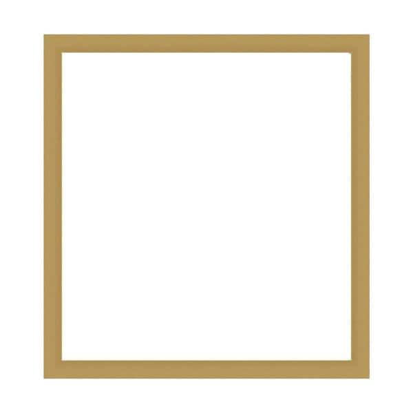 Amanti Art Mirror Makeover Grace Brushed Gold 35.25 in. W x 37.25 in. H Bathroom Mirror Frame Border Kit-Fits a 34x36 mirror