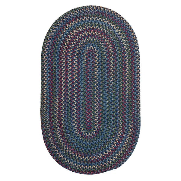 Worley Navy 5 ft. x 8 ft. Solid Indoor/Outdoor Area Rug