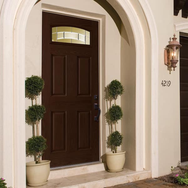 Corner Doorway Fan - BROWN