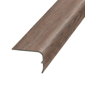 Tupelo 1.32 in. Thick x 1.88 in. Wide x 78.7 in. Length Vinyl Stair Nose Molding