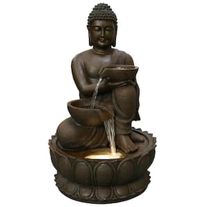 Large Buddha Fountain with Warm White LED