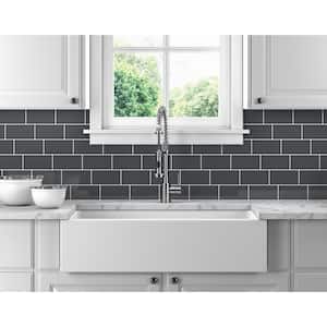 Restore Charcoal Gray 3 in. x 6 in. Glazed Ceramic Subway Wall Tile (12.5 sq. ft /Case)