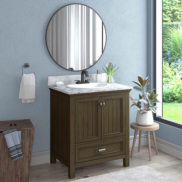 Aragon 20 in. Drop-In Oval Vitreous China Bathroom Sink in White