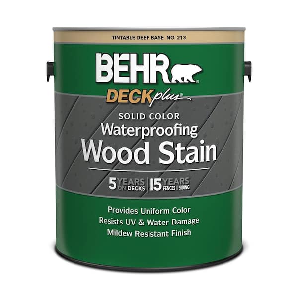 BEHR DECKplus 1 gal. Deep Base Solid Color Waterproofing Exterior Wood Stain