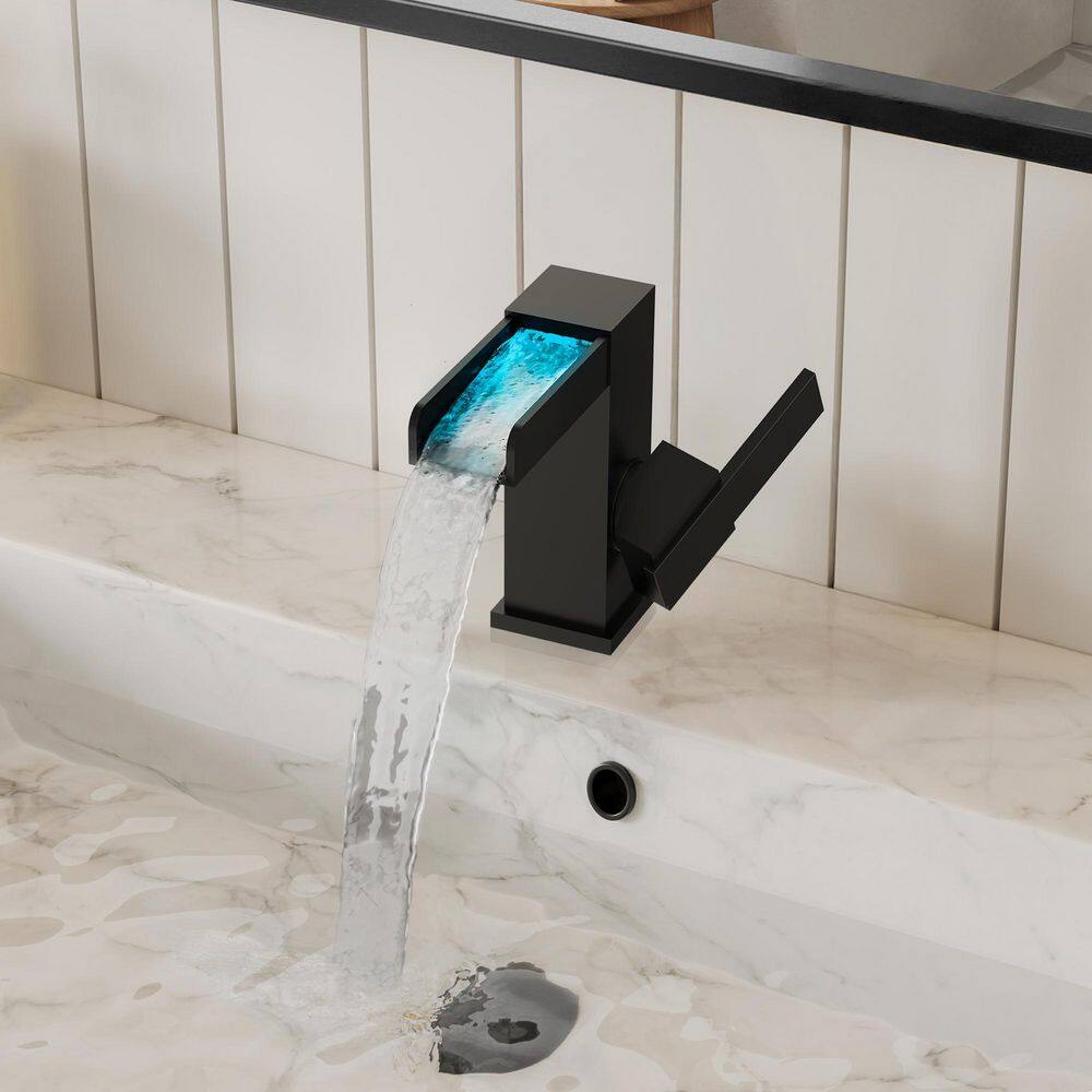 Single Handle Hole Bathroom Sink Faucet Sink Tap with Hose and Spot Resist in Matte Black (Value Include) price history on PriceWatchPro