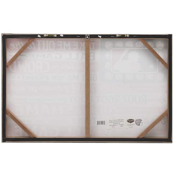 Open Road Brands MLB Canvas Flag Wall Art 90181132-S - The Home Depot