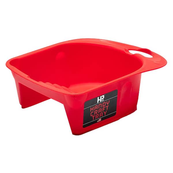 HANDY 1/2 pt. Red Polypropylene Paint Tray 1200 - The Home Depot