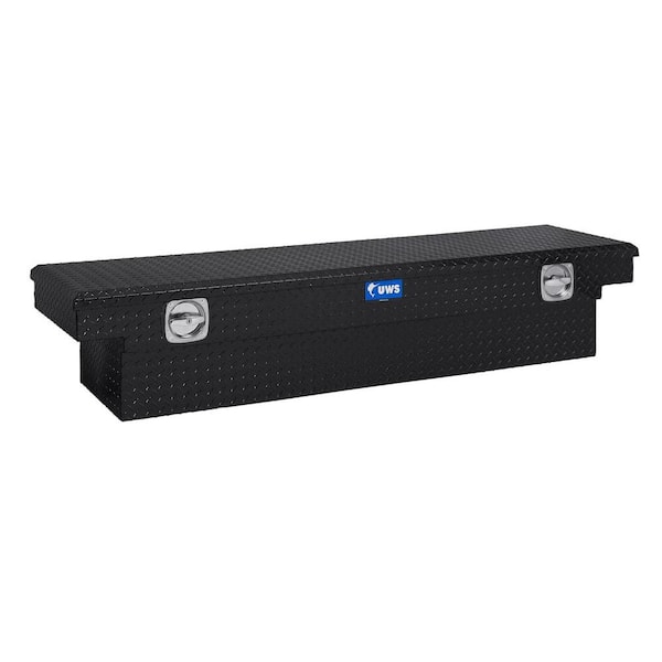 UWS 72 in. Aluminum Black Single Lid Secure Lock Low Profile Crossover Tool Box