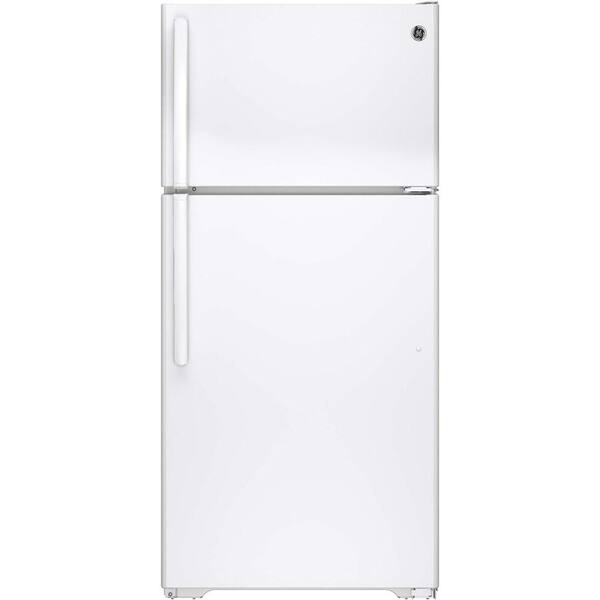 GE 14.6 cu. ft. Top Freezer Refrigerator in White