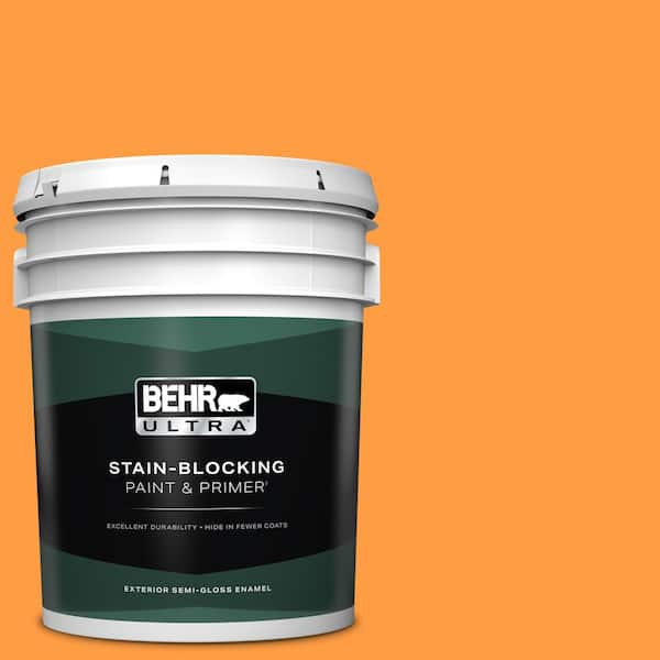 BEHR ULTRA 5 gal. #P240-6 Exotic Blossom Semi-Gloss Enamel Exterior Paint & Primer