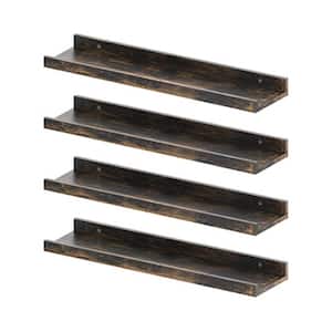 23.6 in. W x 5.9 in. D Floating Shelves, Decorative Wall Shelf, Wood for Bedroom(Set of 4)