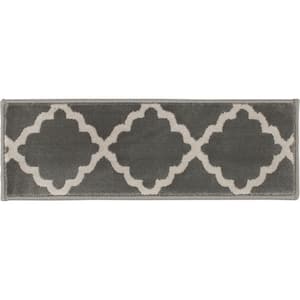 Stratford Lucette Sterling/Birch 9 in. x 26 in. Stair Tread Cover