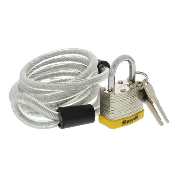 6 ft. Laminated Steel Keyed Padlock with Looped End 681/740 - The Home ...