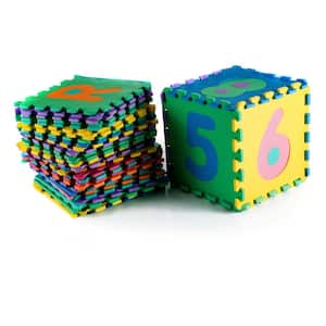 96-Piece Alphabet and Number Puzzle Foam Floor Playmat