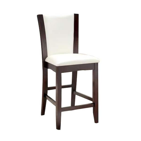 William's Home Furnishing Manhattan III Counter Ht. Chair in White finish