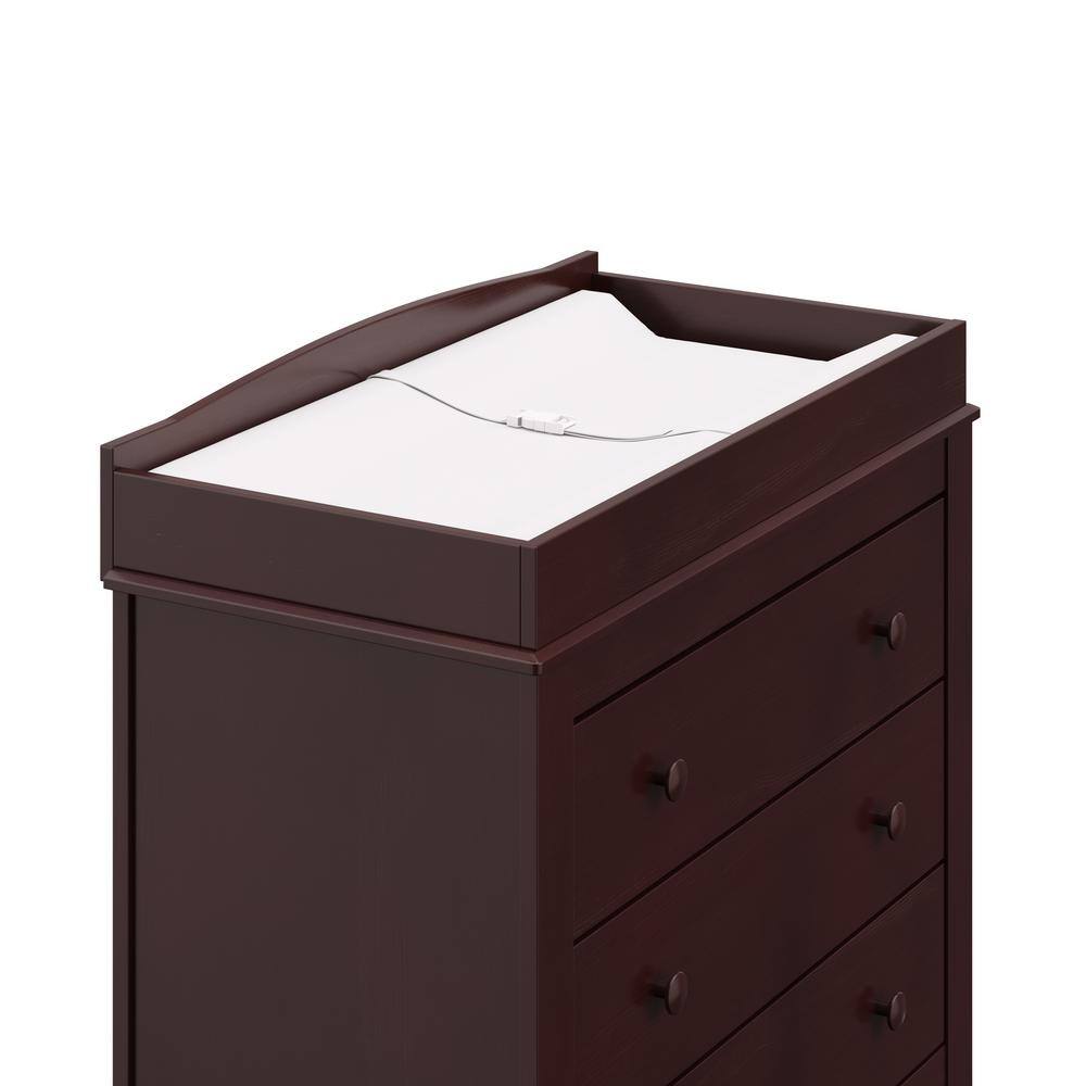 Espresso 3-Drawer Chest with Removable Changing Topper