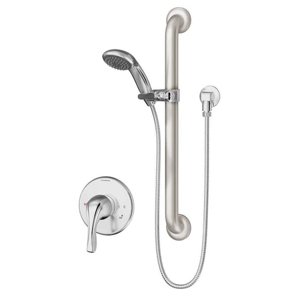 Symmons Origins Temptrol 1-Spray Patterns Handheld Shower Head in Polished Chrome (Valve Included)