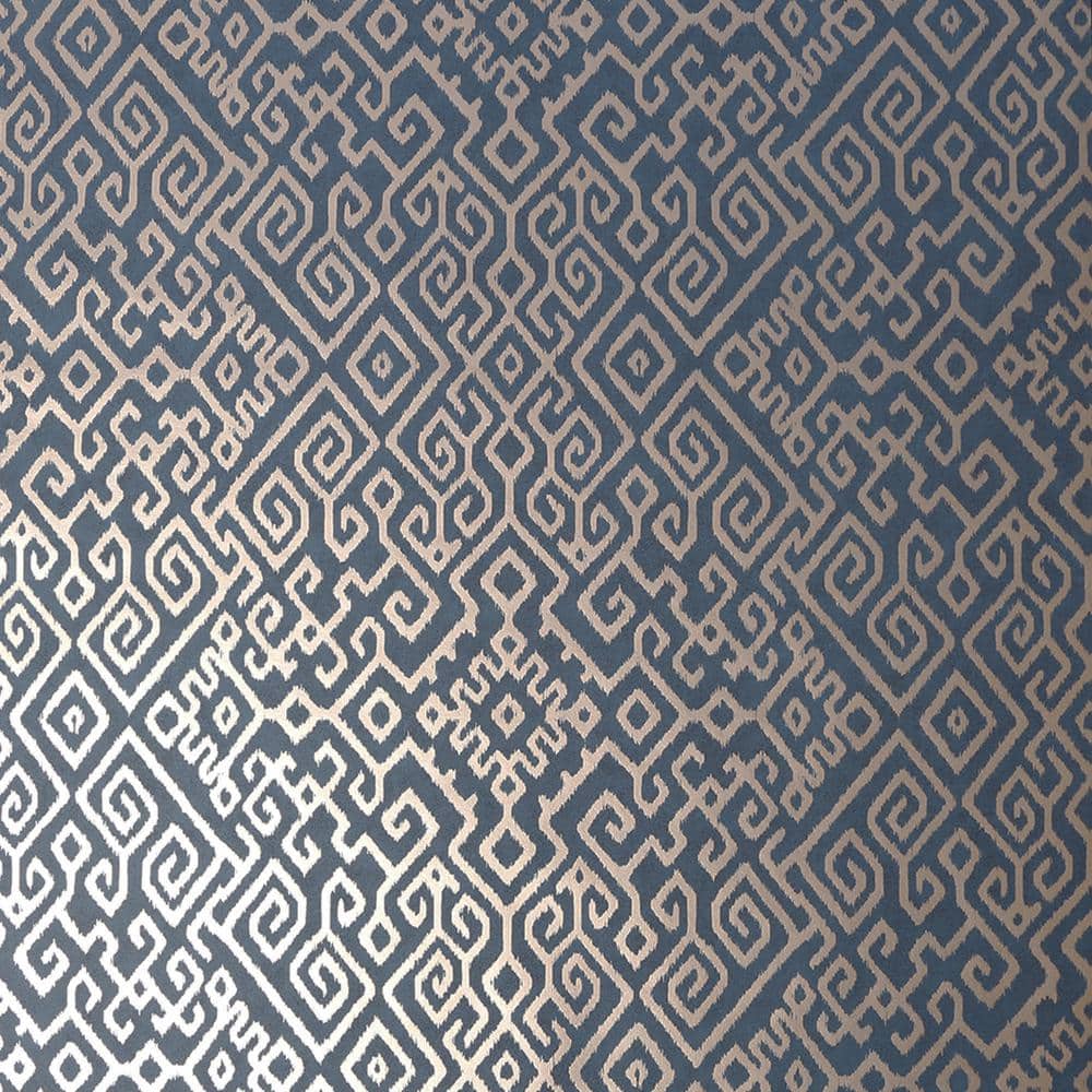Bazaar Navy Wallpaper