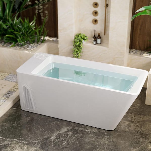 All-in-one 2-Person 2 Jet 120V Cold Plunge Tub with Built-in Lighting, Digital Control & Adjustable Temperature