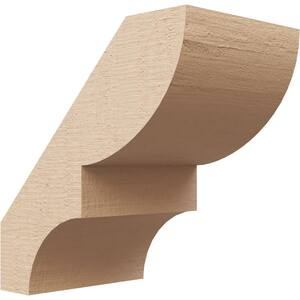 5 in. x 8 in. x 8 in. Ridgewood Rough Cedar Woodgrain Timberthane Polyurethane Knee Brace, Primed