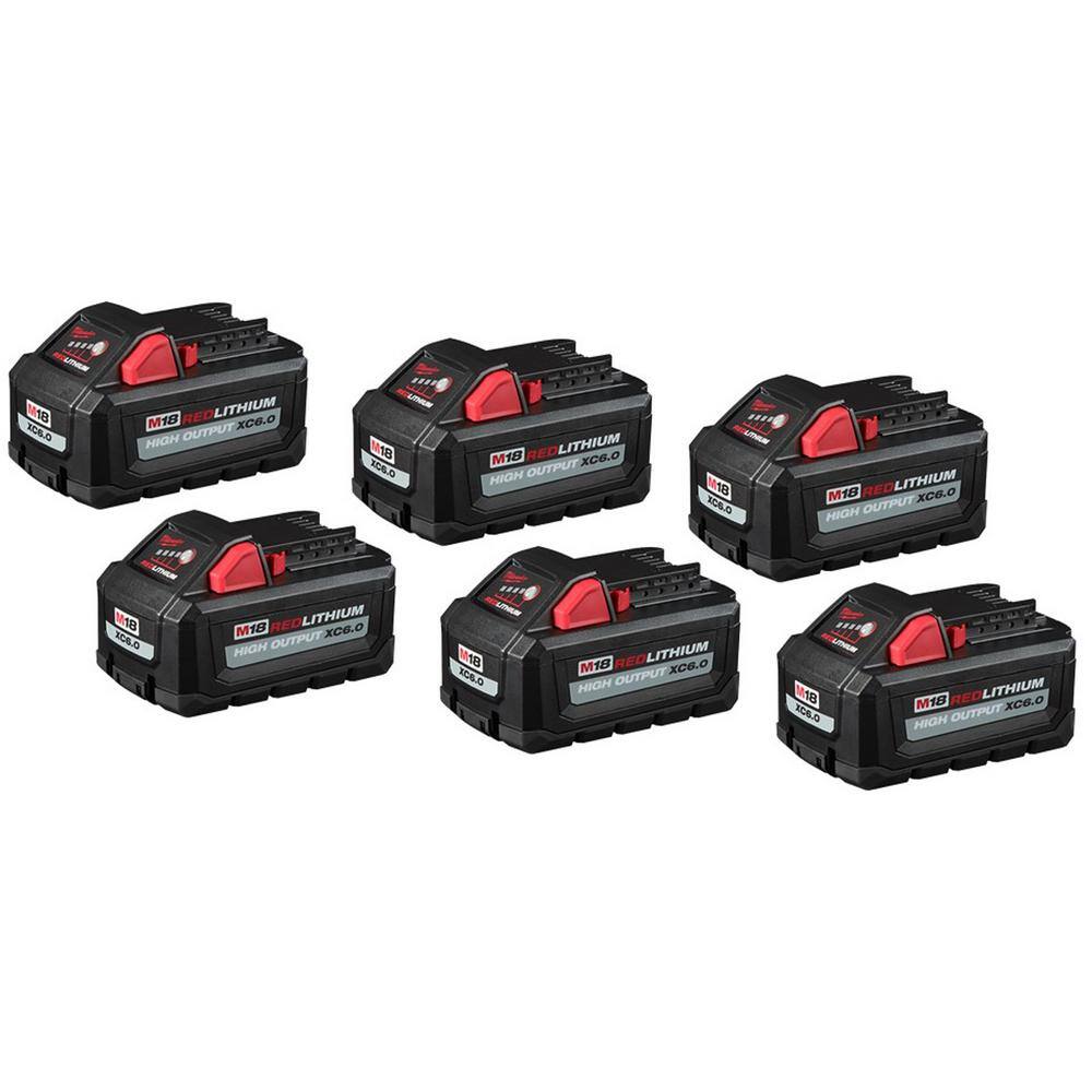 For Milwaukee M18 Lithium XC 6.0 AH Extended Capacity Battery 48-11-1860 Qty10 