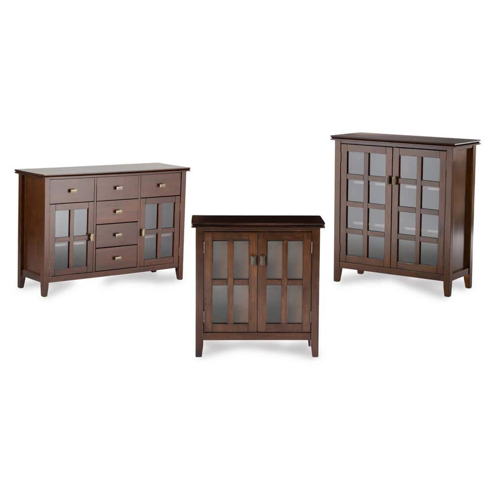 Artisan Handcrafted Solid Wood Sideboard in Russet Brown