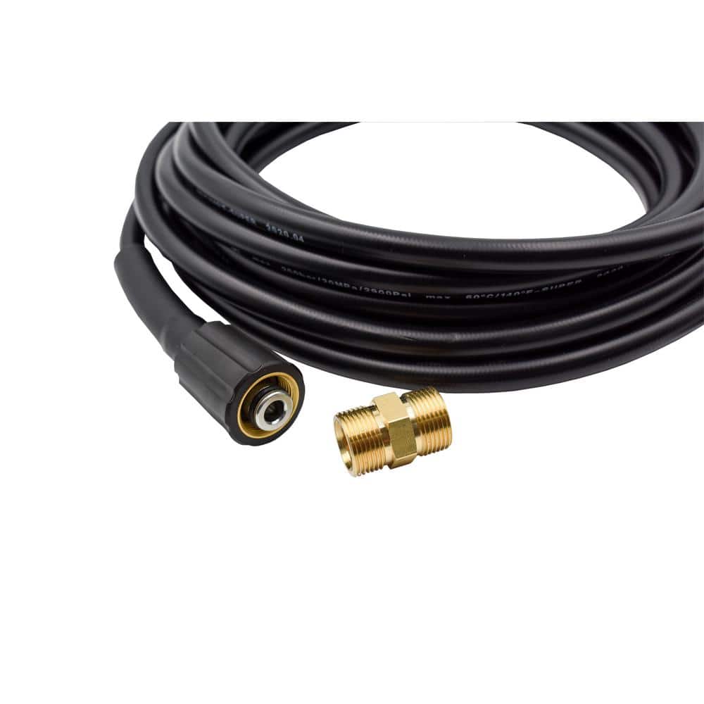 25-Foot Black Super Soft Pressure Washer Hose Kit