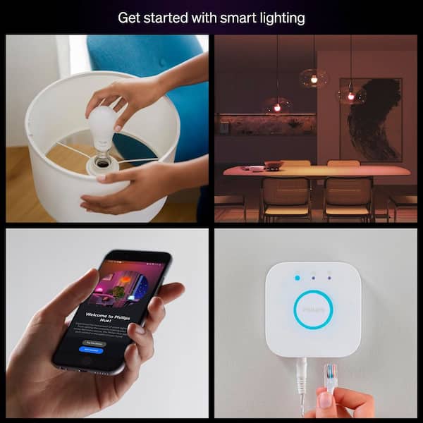 Philips Hue Essential 60-Watt Equivalent A19 Smart LED Color