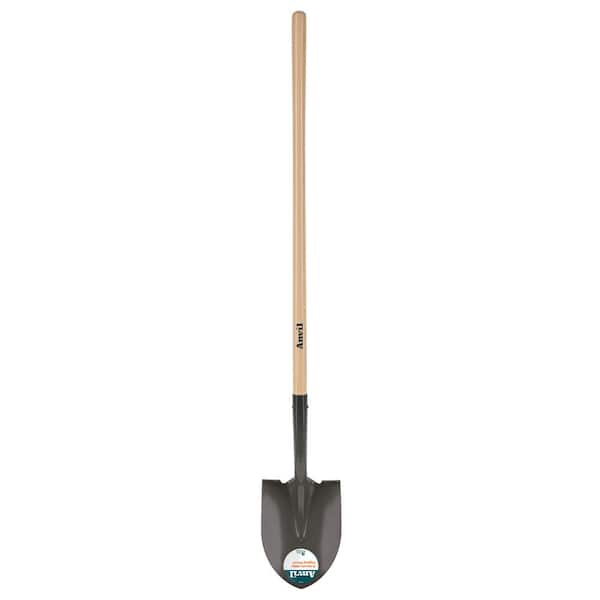 Anvil 41 in. Handle, Wood Handle Digging Shovel